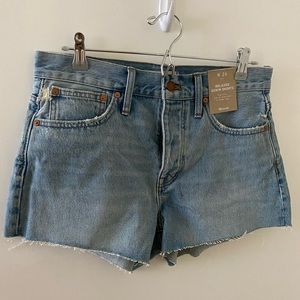 Madewell relaxed denim shorts in cedarcroft wash